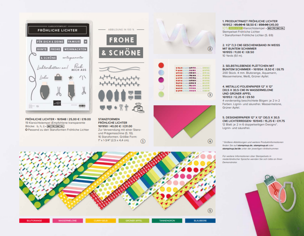 Produktpaket fröhliche Lichter aus dem Minikatalog von Stampin´Up!