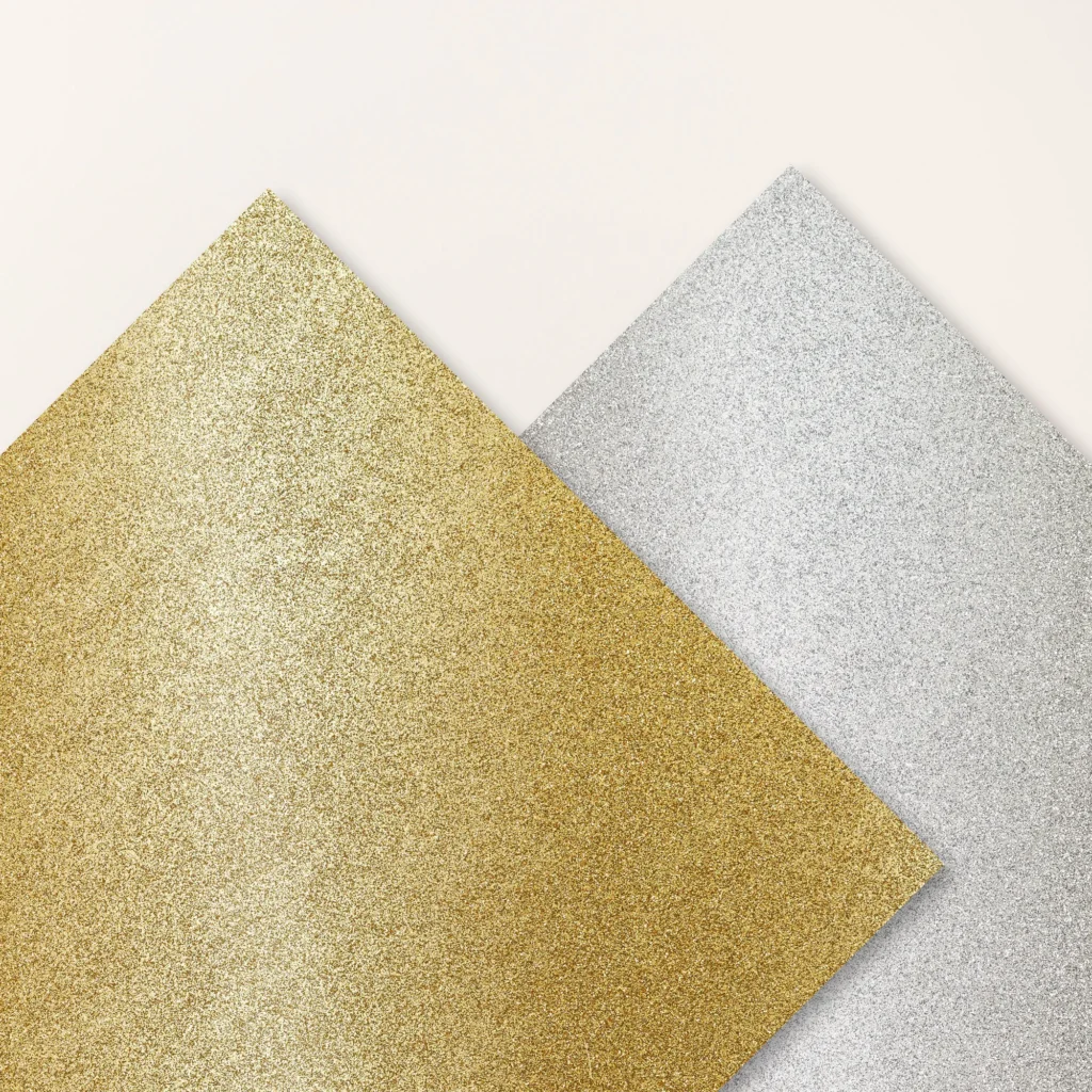 selbstklebendes Designerpapier in gold und silber